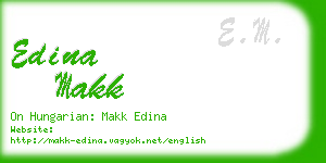 edina makk business card